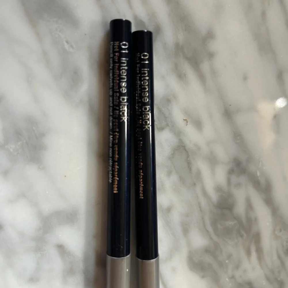 NEW Lot of 2 Clinique Quickliner for Eyes Intense 01 Intense Black Eyeliner Line